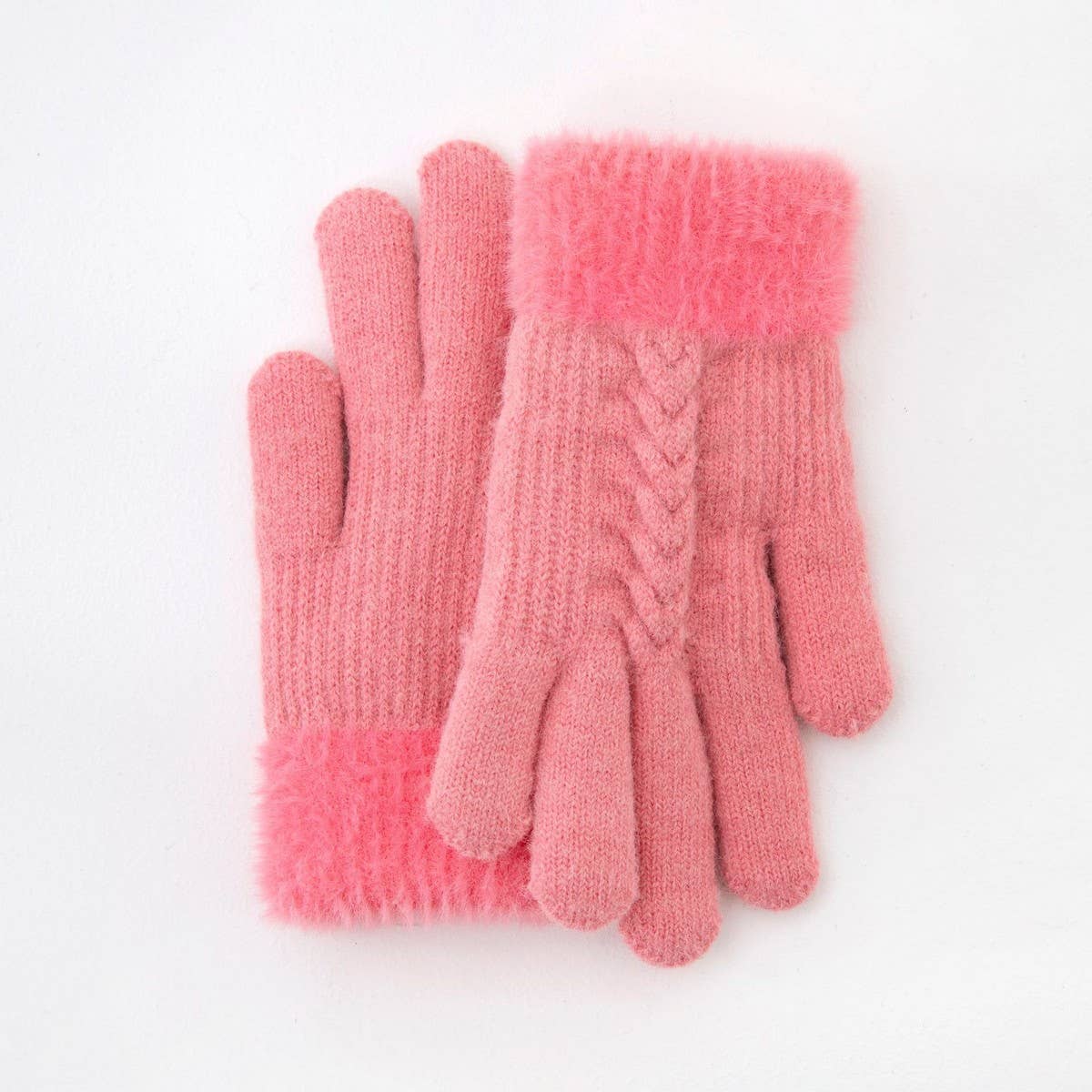 CWAG00570_KIDS WINTER PLUSH DOUBLE LAYER WARM GLOVES