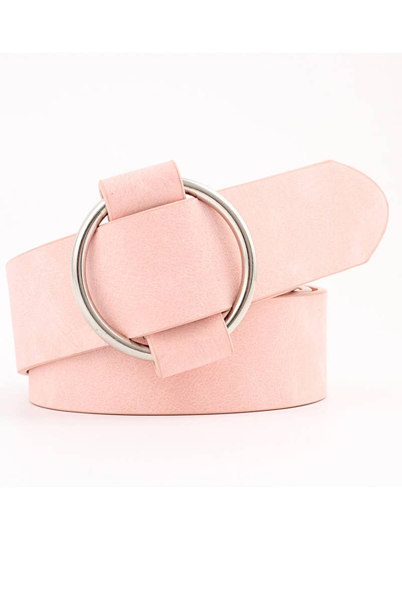 BASIC LEATHERETTE TRENDY BUCKLE BELT_CWABE008