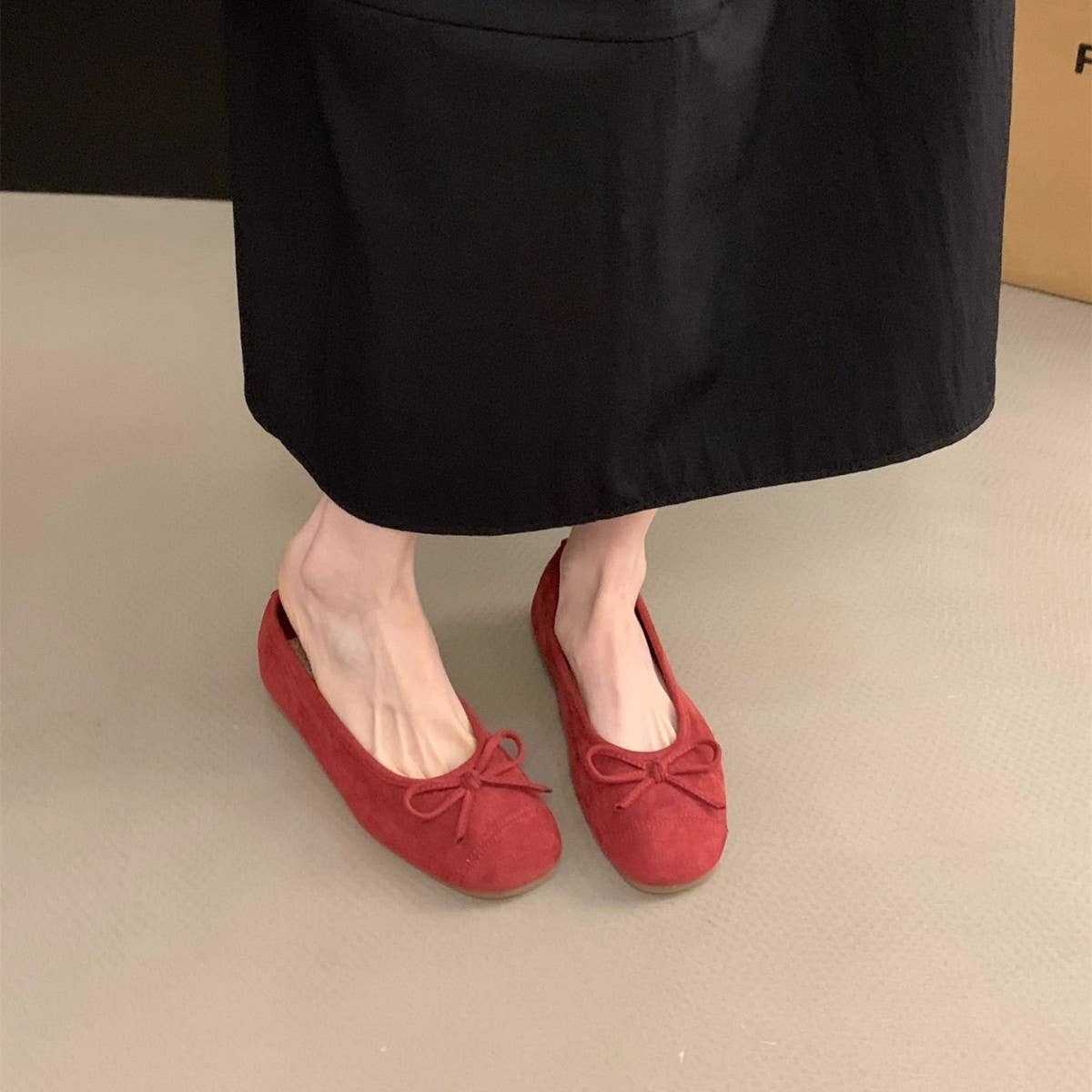 Silver Tweed Flats for Women Elegant Spring Shoes