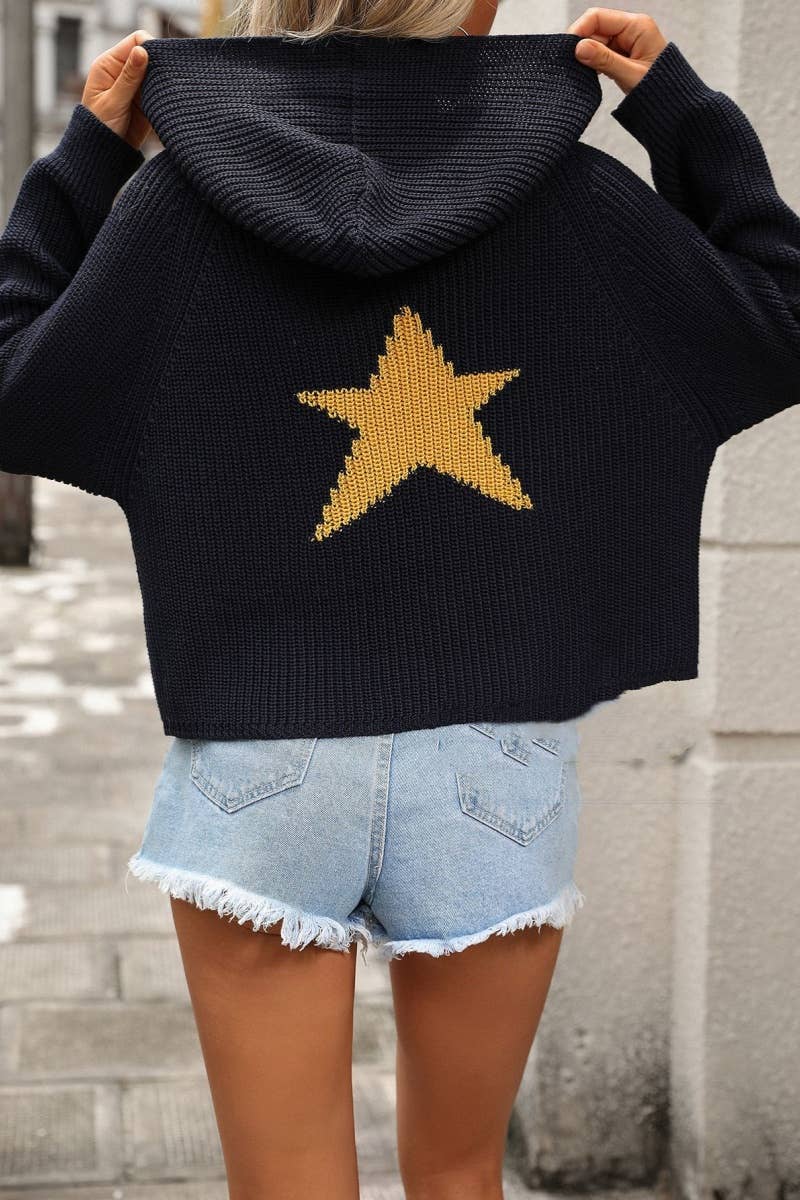 CWOSWL6495_LONG-SLEEVED SWEATER WITH HOODED POCKETS