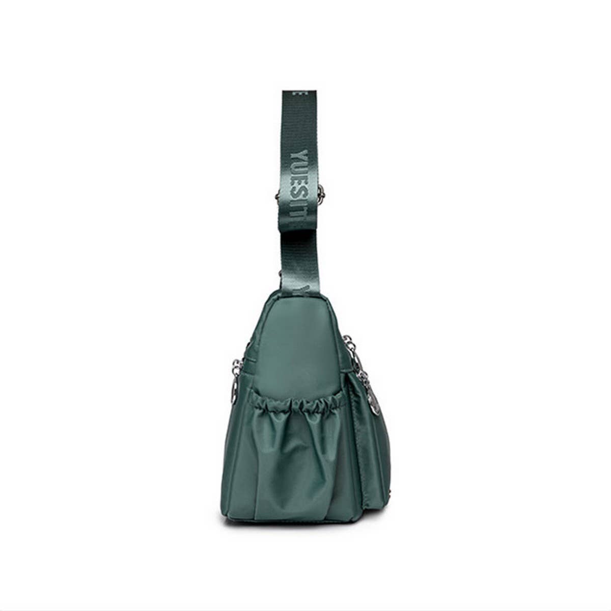 LIGHTWEIGHT WATER-REPELLENT NYLON SHOULDER BAG_CWAB3502