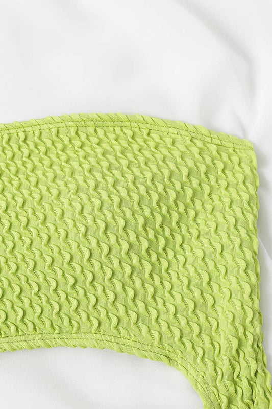 CWMW0818_SEXY ONE-PIECE SWIMSUIT BEACH TWO-PIECE SET