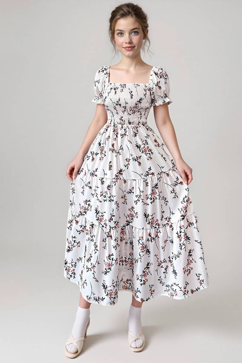 CWDMD00980_SPRING AND SUMMER ELEGANT WAIST DRESS