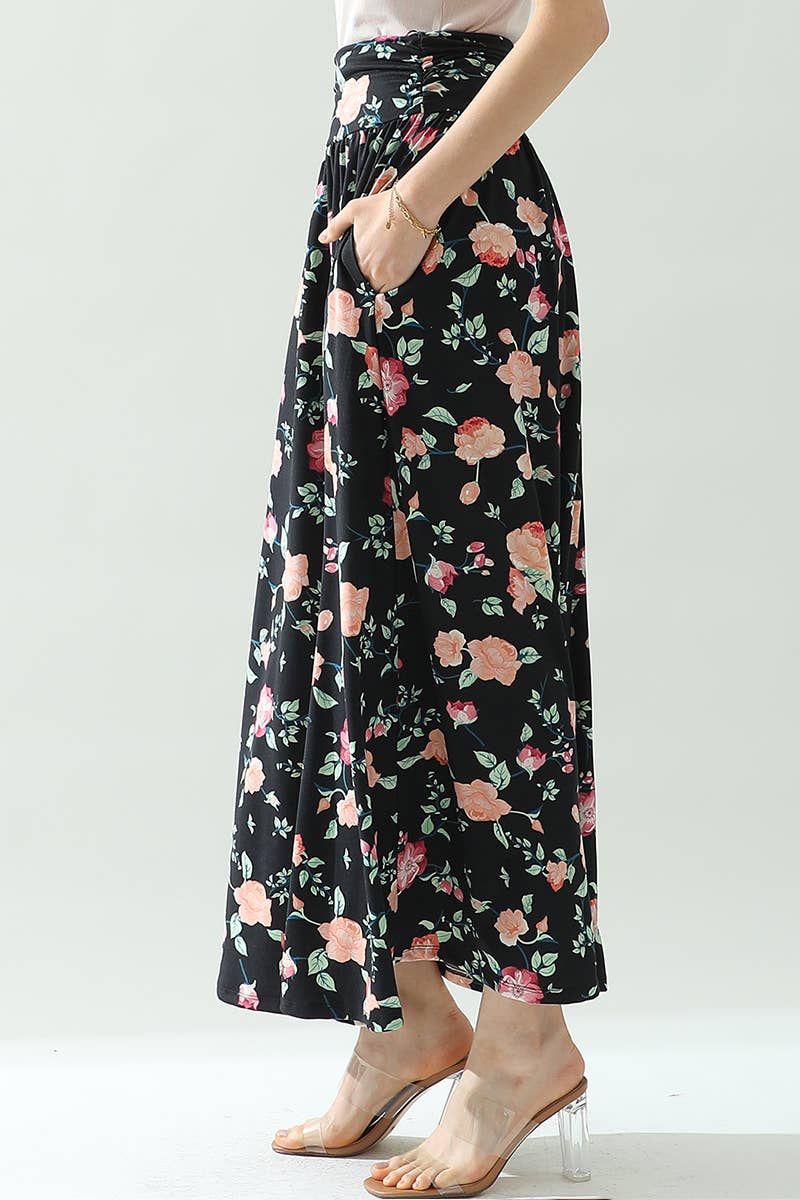 CWBLS116_CASUAL LONG LENGTH MAXI STYLE WAIST LIGHT SKIRT