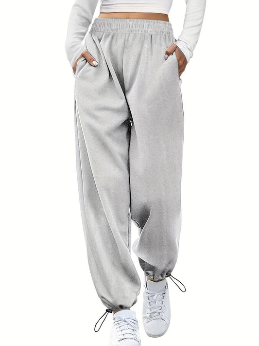 DRAWSTRING WIDE-LEG PANTS WITH ANKLE CORSETS