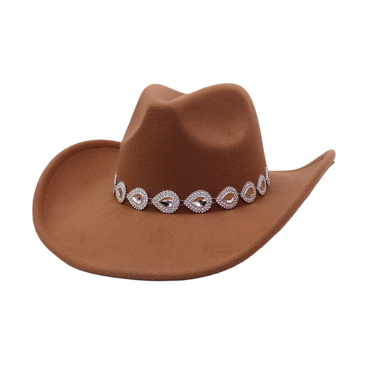 New Autumn Winter Western Ethnic Wide Brim Hat_CWAH04476