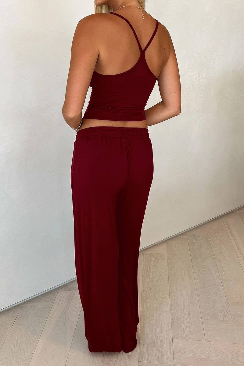 CWSTB00451_SOLID YOGA CAMI TOP AND PANTS SET