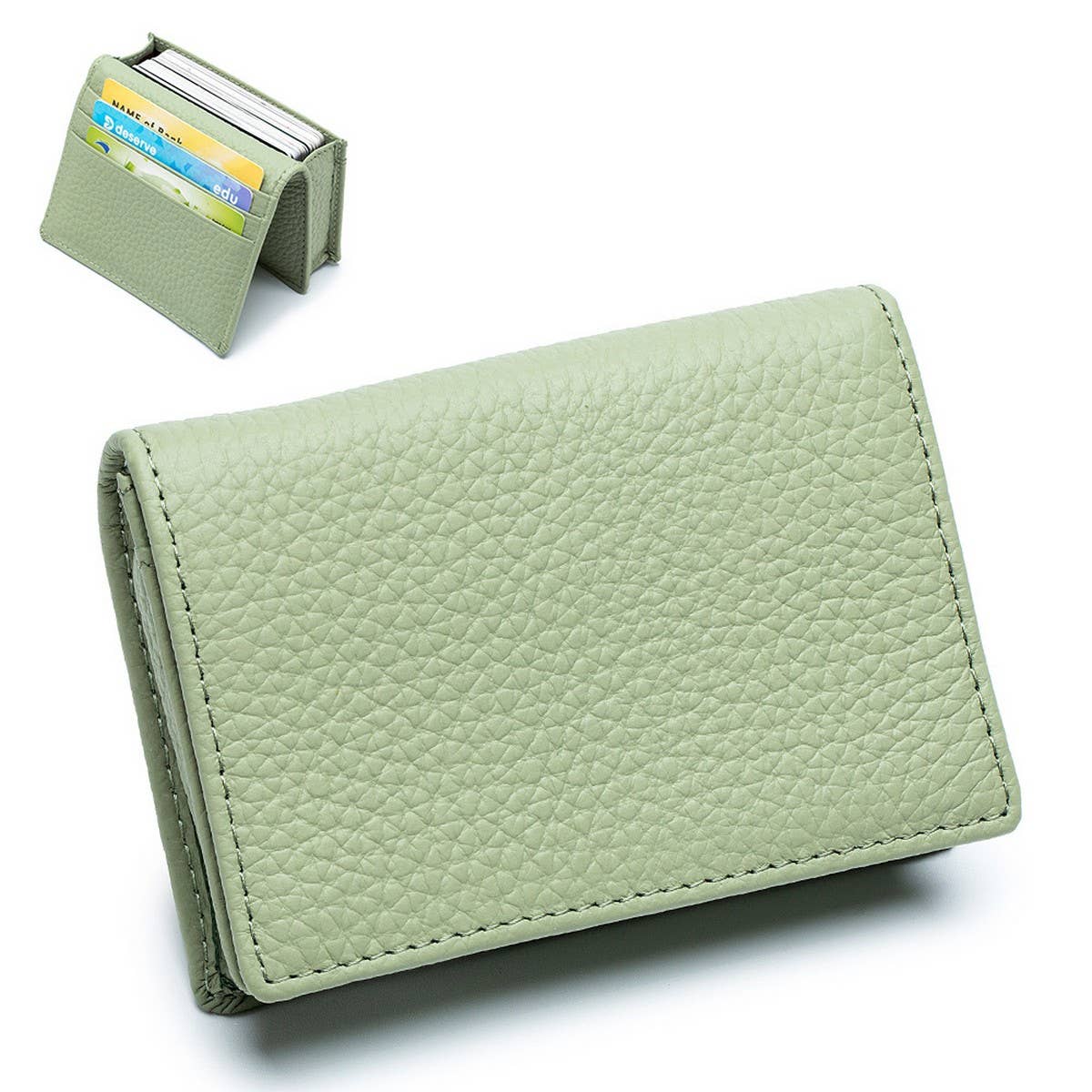 CASUAL TOPLAYER COWHIDE GENUINE LEATHER CARD HOLDER_CWAB3826