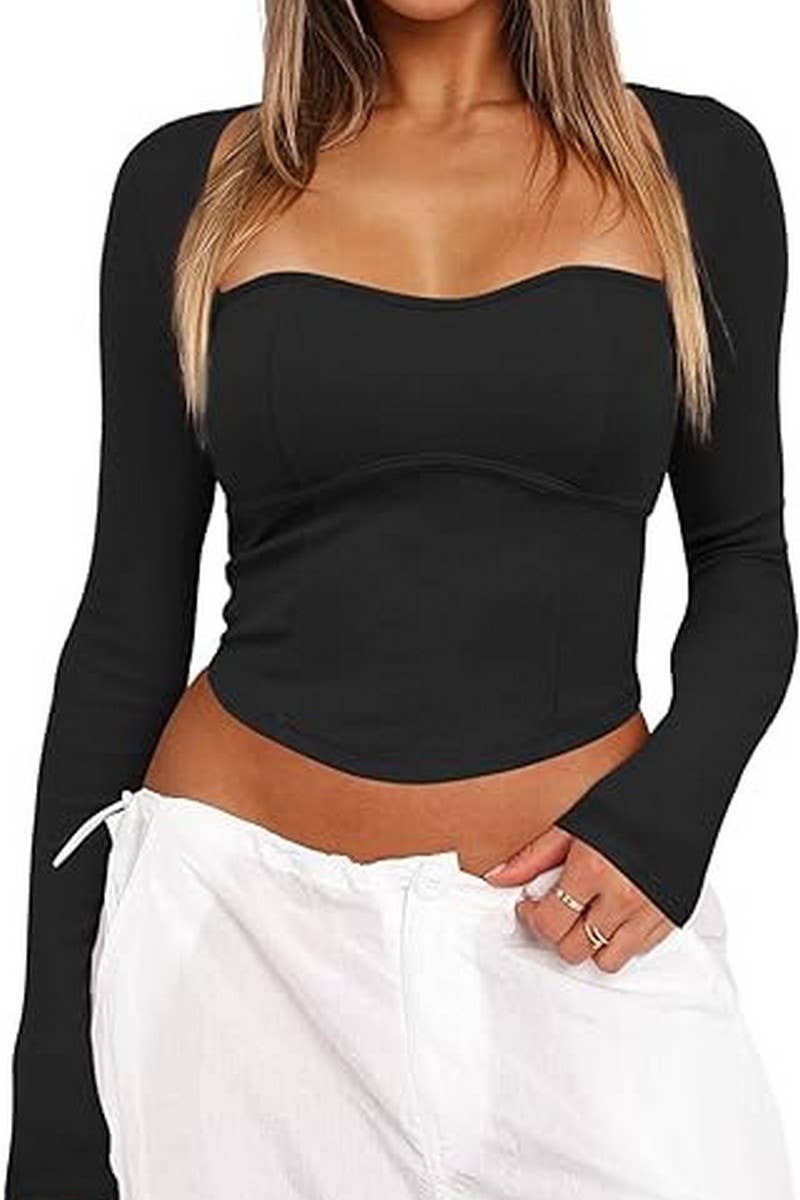 CWTBLL1616_LONG SLEEVE SQUARE NECK KNIT PULLOVER TOP