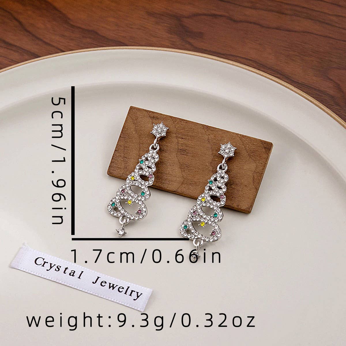 COLORFUL CHRISTMAS TREE TASSEL EARRINGS