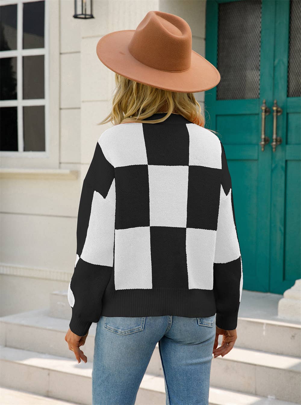 CREW-NECK KNIT PULLOVER STRIPED STYLE KNIT