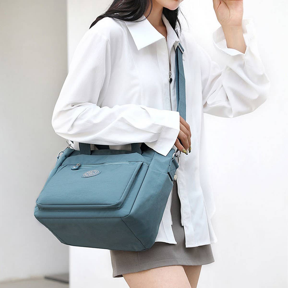 NYLON BAG LARGE CAPACITY SHOULDER MESSENGER BAG_CWASC1786
