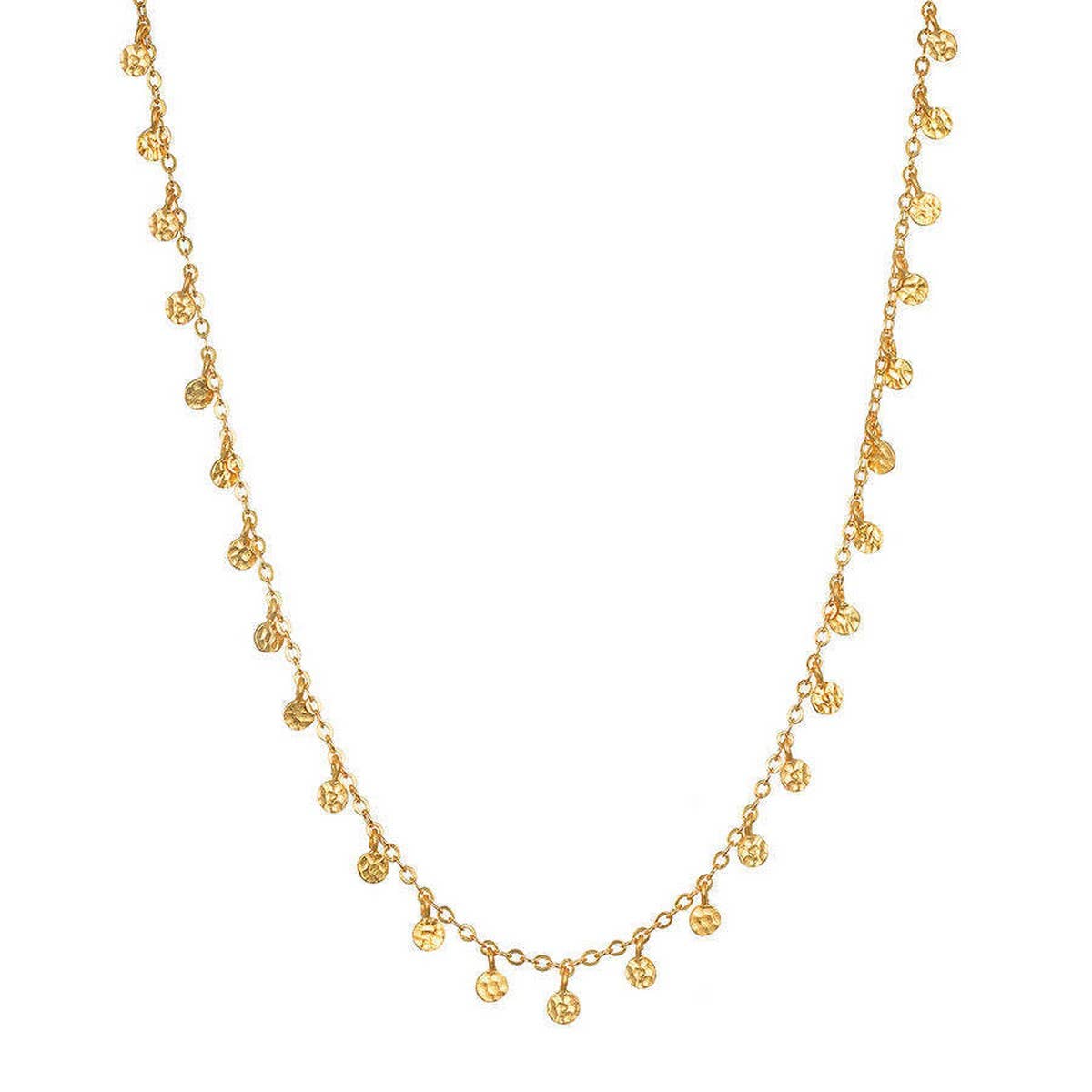 Sun and Moon Double Layered Evil Eye Necklace