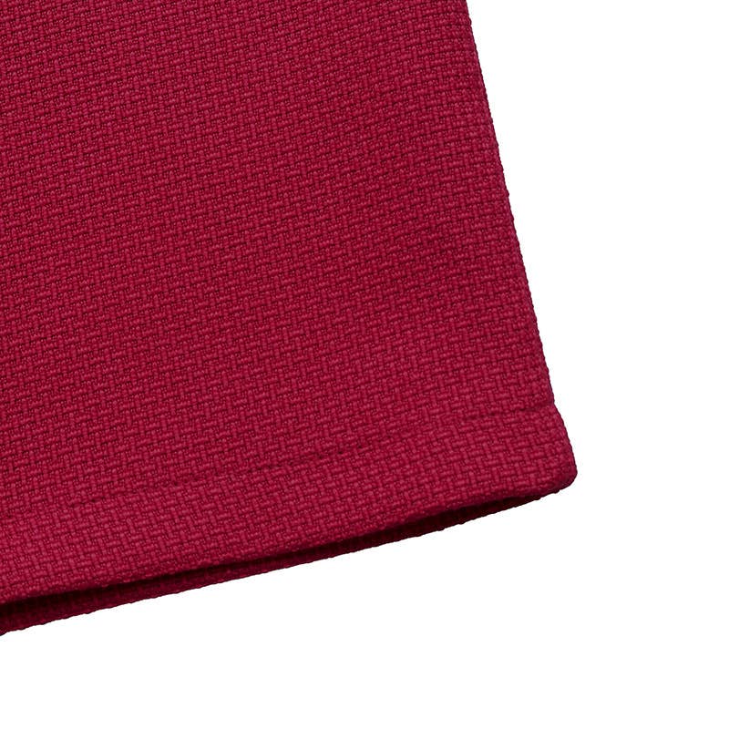 Bow pearl deep V-neck long-sleeved dress