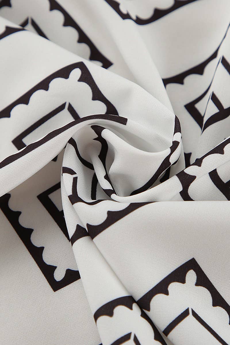 CWSPJ0371_PRINTED LONG-SLEEVED ROBE AND SHORTS PAJAMA SET