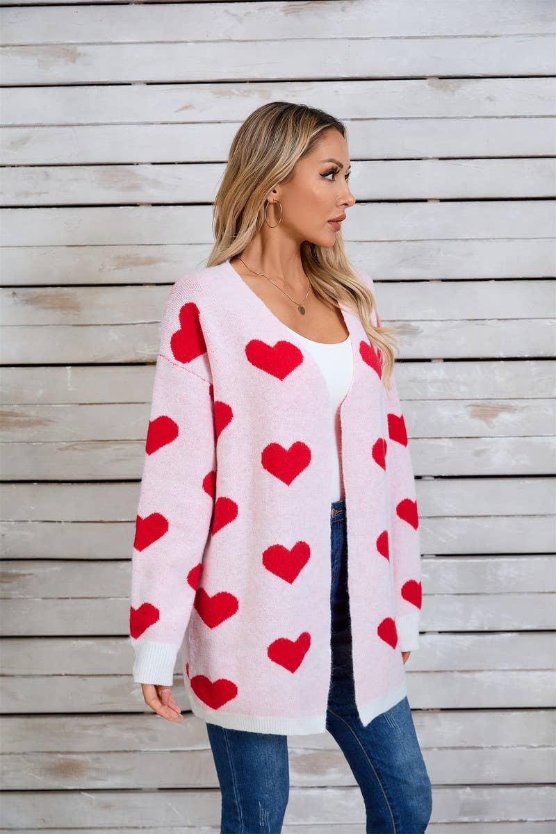 CWOCAL1801_KNITTED VALENTINE'S DAY LARGE HEART SWEATER