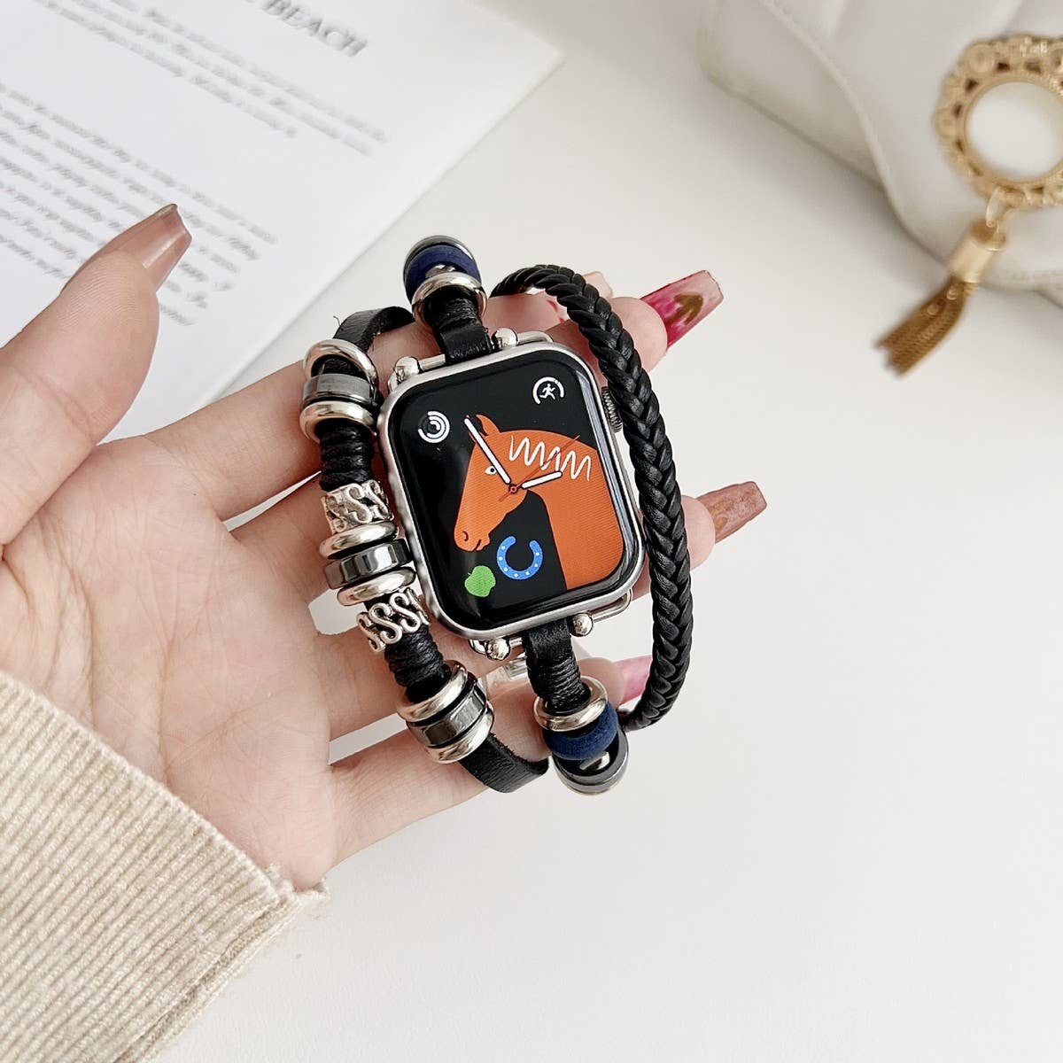 BOHEMIAN WOVEN WATCH STRAP IWATCH9-1_CWWW0037