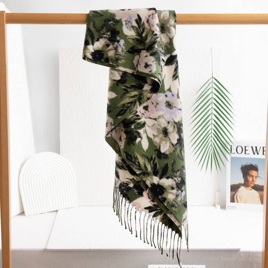 2024 NEW PLAID PRINTED TASSEL SCARF_CWASC0922