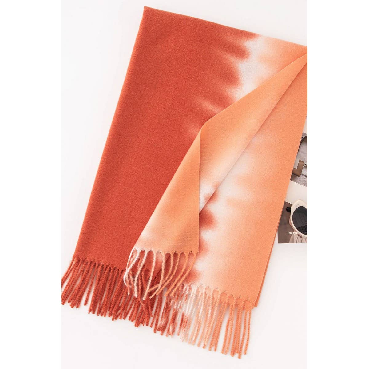 CWASC1481_GRADIENT COLOR SCARF SHAWL WARM NECK SCARF