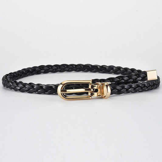 Tie knots to decorate weave a candy-colored belt
