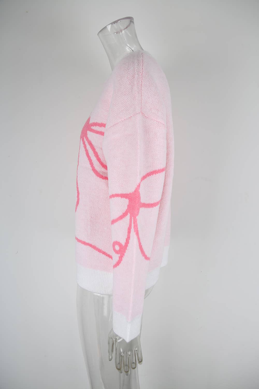 Casual and fashionable floral knitted sweater