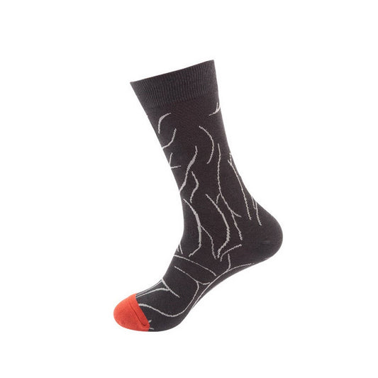 CASUAL GEOMETRIC CARTOON PRINT SOCKS_CWMS1012