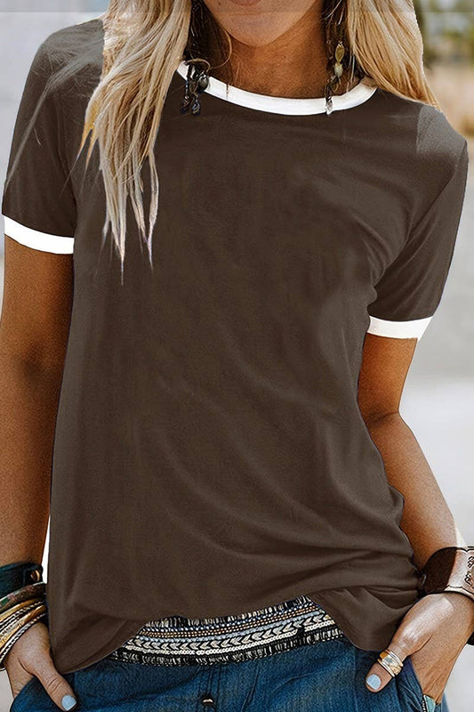 CWTSTS00127_SPRING AND SUMMER CREW NECK CASUAL T-SHIRT