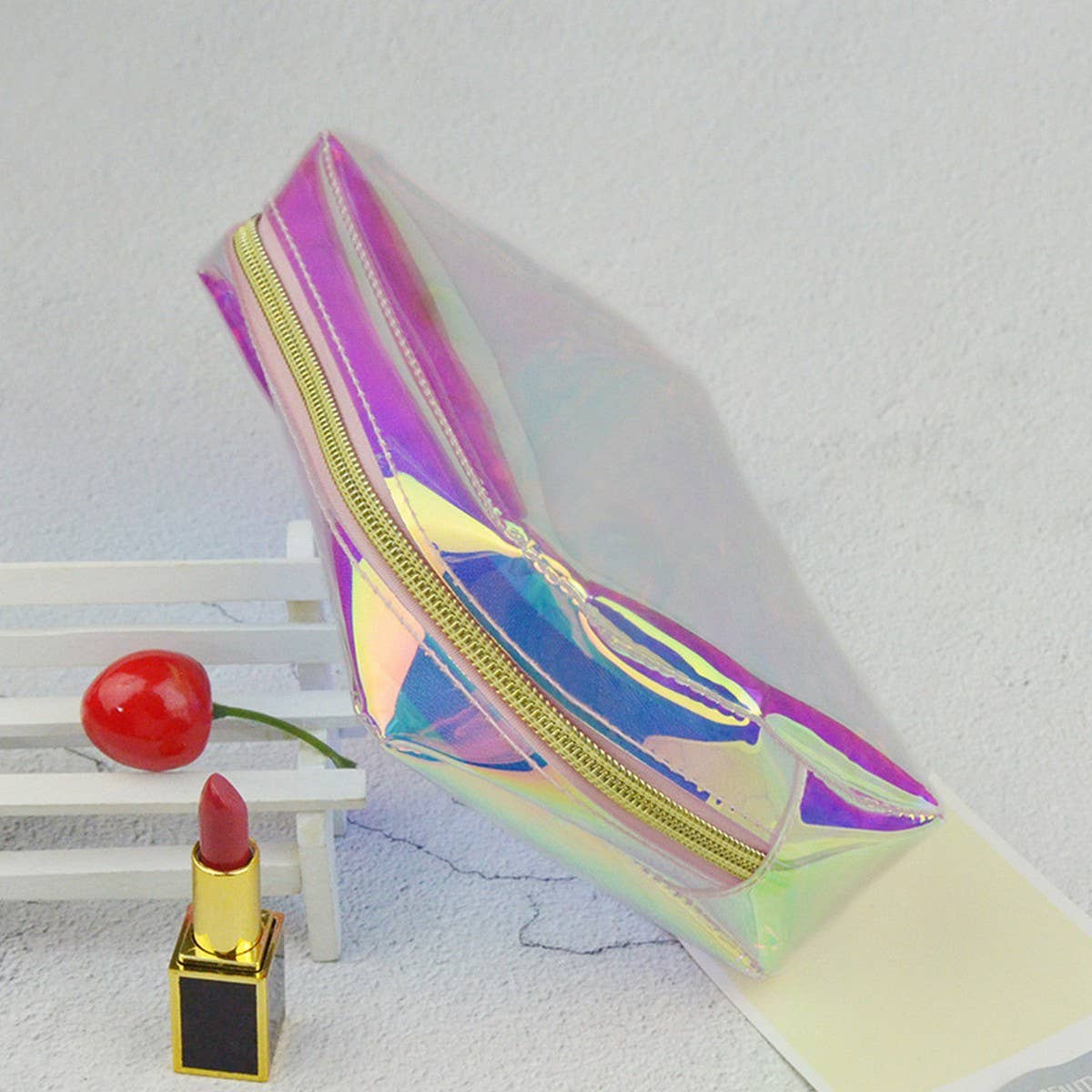 COLORFUL SQUARE TRANSPARENT COSMETIC BAG_CWAB1102
