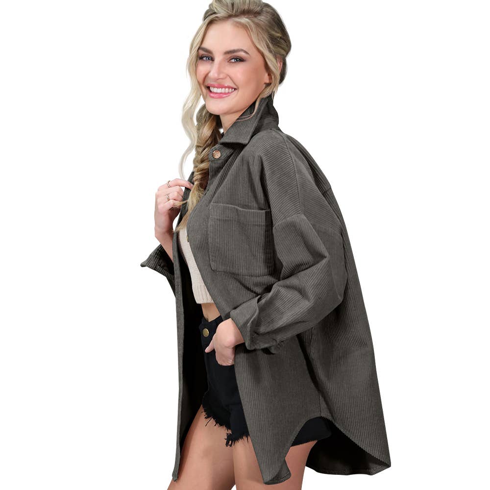 CWOJA700_LOOSE FIT CORDUROY SHIRTS JACKET