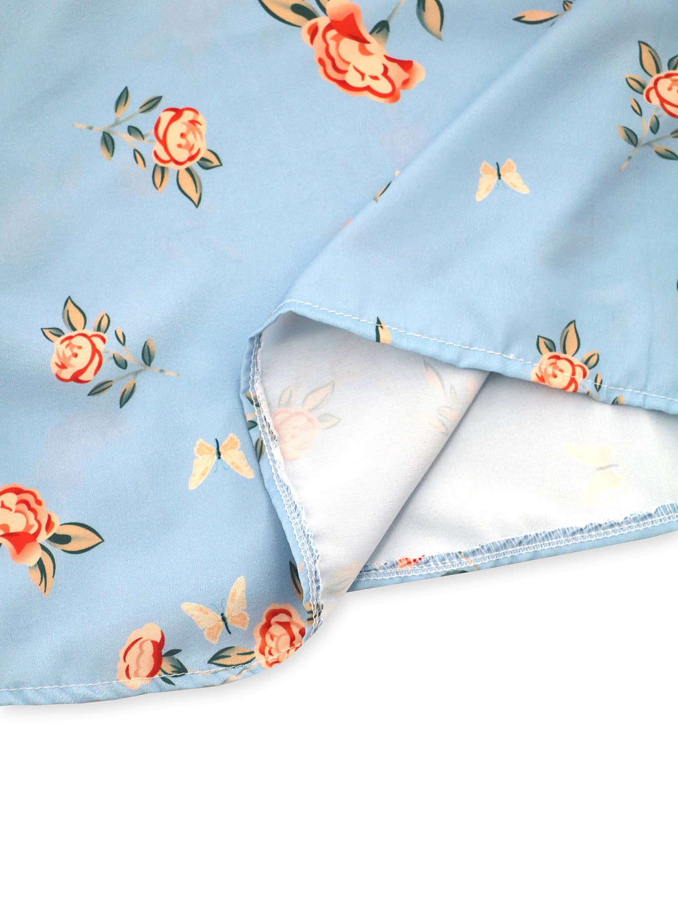 Floral Elegant Lantern Sleeve Dress