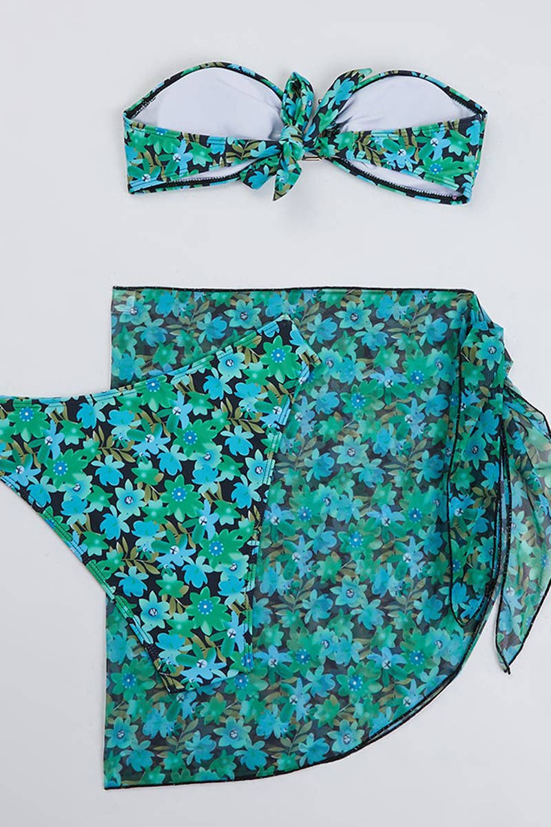 CWMW0796_METAL U-SHAPED THREE PIECE SWIMSUIT SET