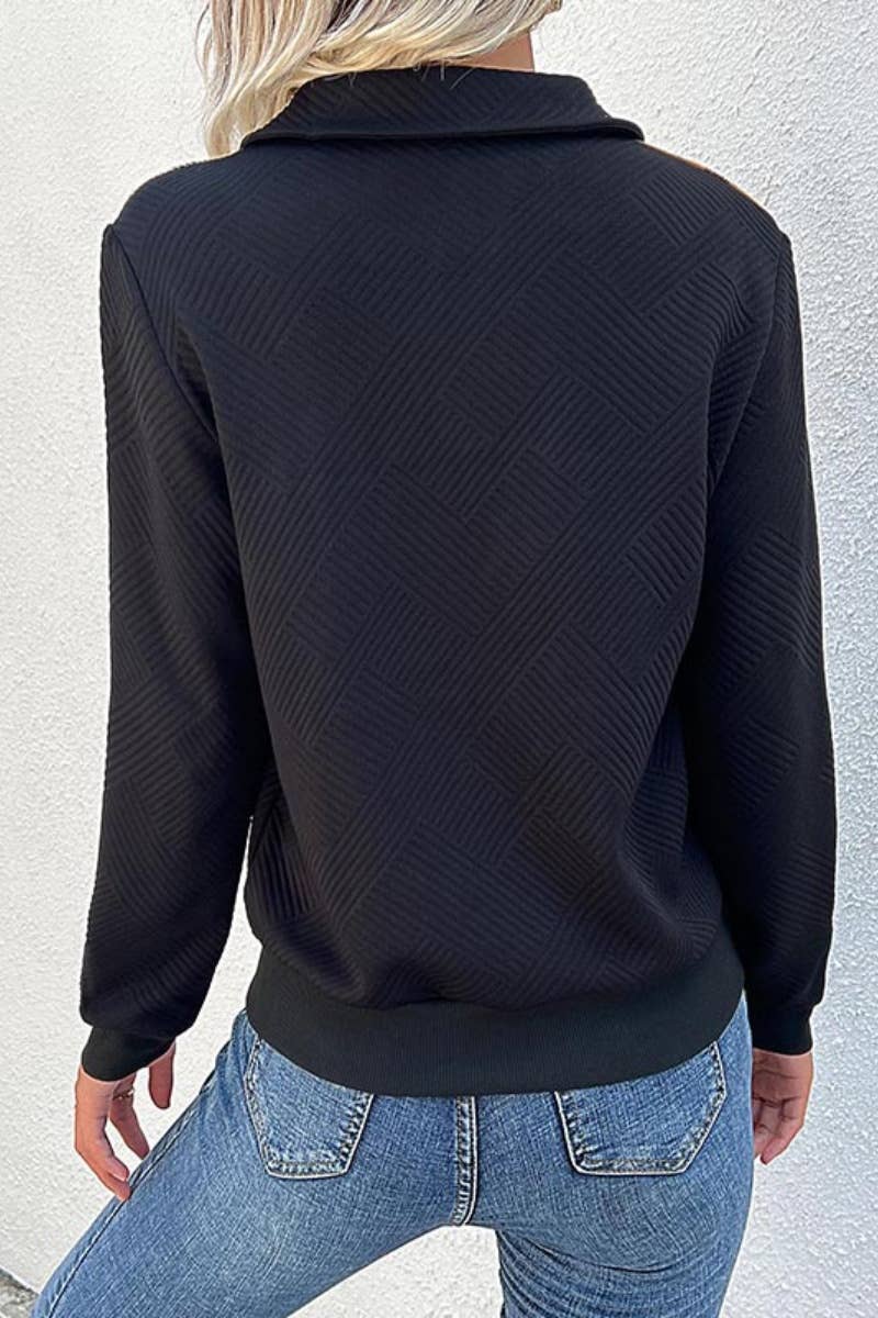 CWOHOL1012_WINTER PLAID PATCHWORK STAND-UP COLLAR HOODIE