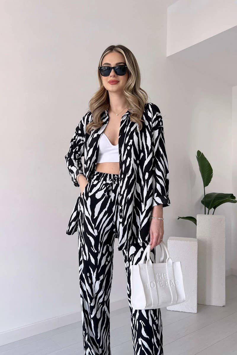 CWSS1062_SPRING WOMEN'S FASHION CASUAL TWO-PIECE SUIT