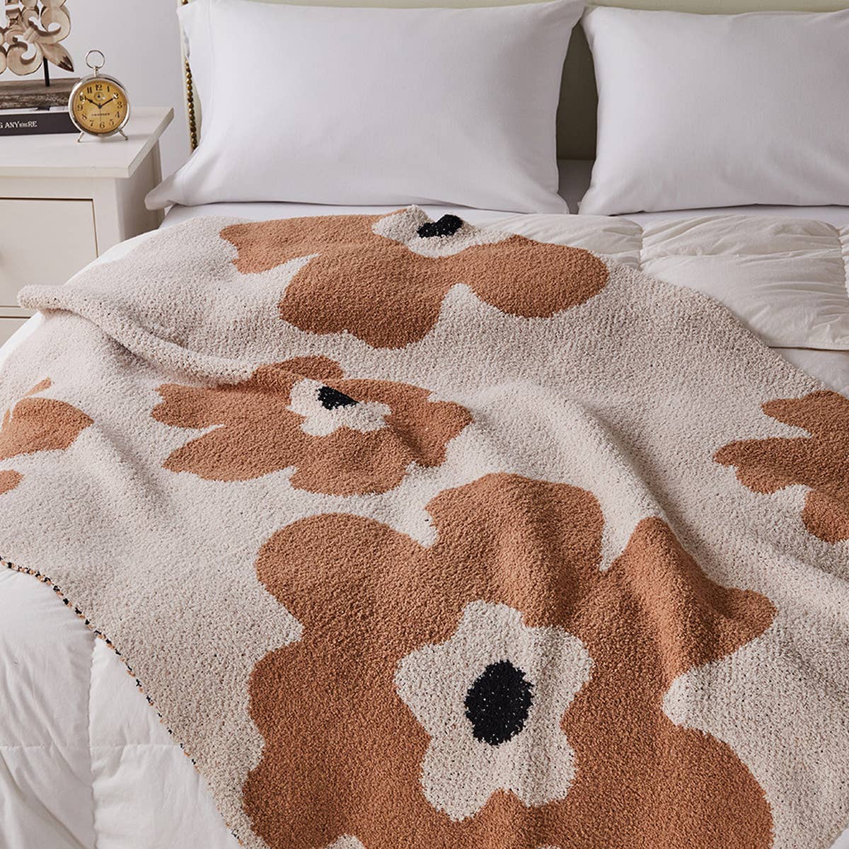 SUNFLOWER WARM BLANKET KNITTED BLANKET