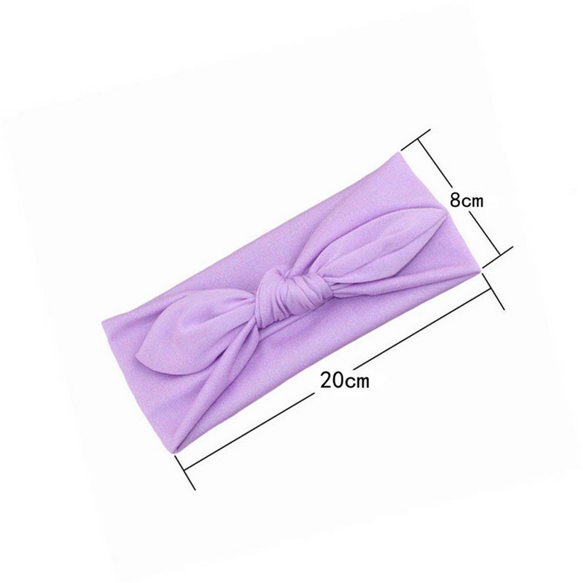 CWAHA6414_BOWKNOT FABRIC RABBIT EAR HEADBAND