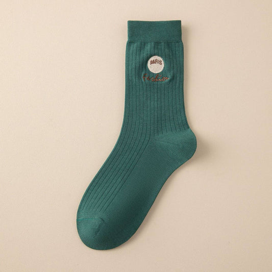 CASUAL LETTERS 2024 NEW EMBROIDERED SOCKS_CWMS0951