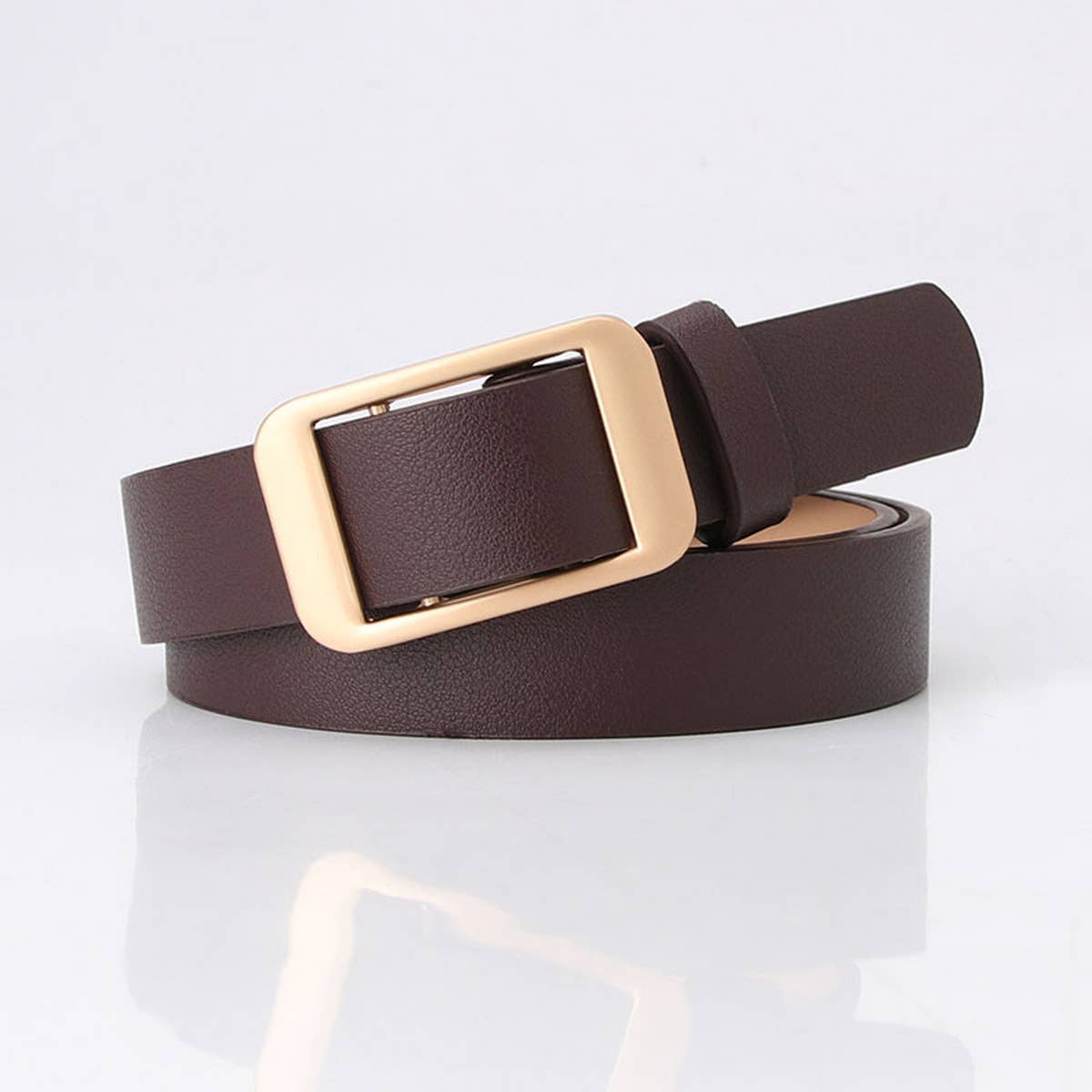 CWABE0914_SIMPLE DOUBLE BAR ALLOY BUCKLE BELT