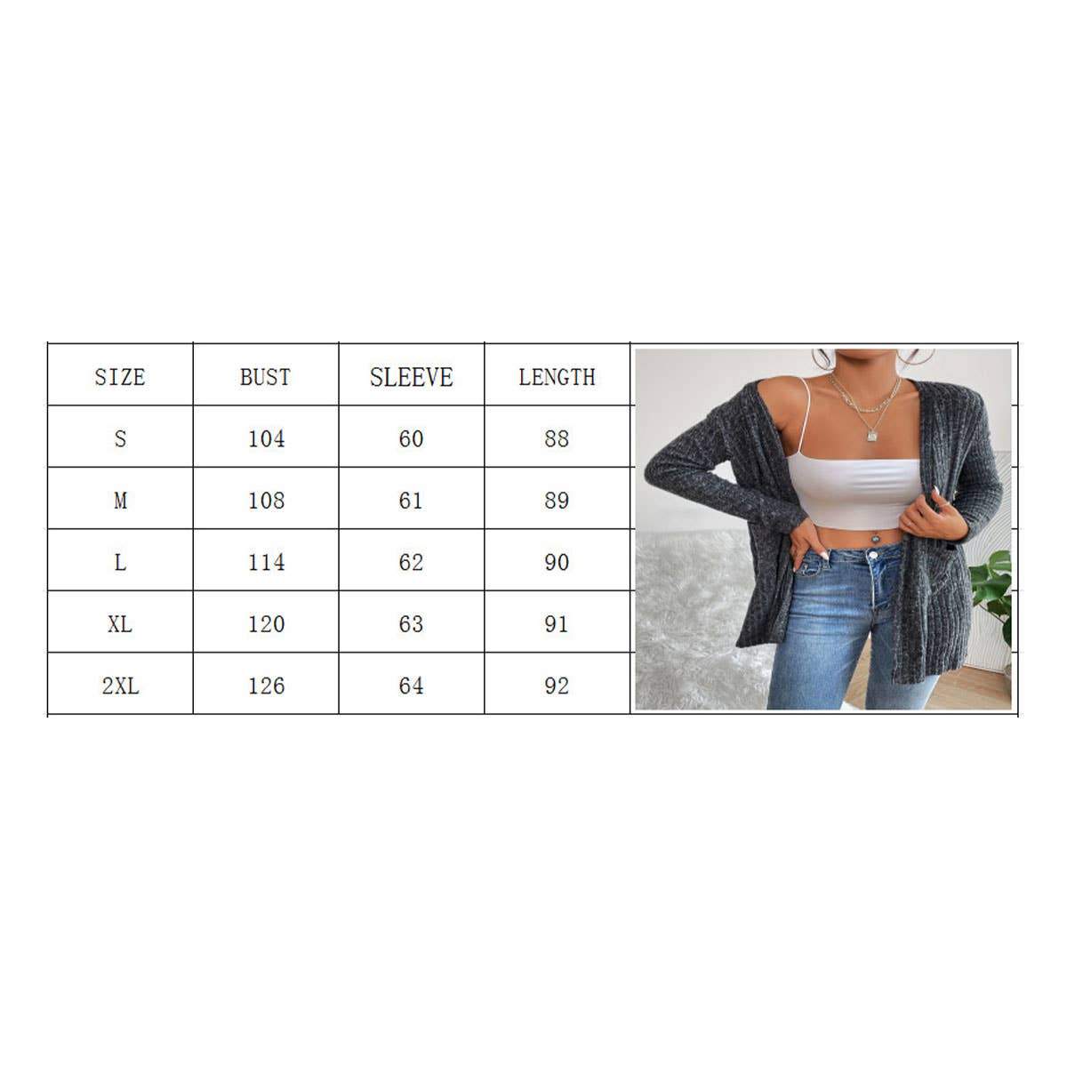 CASUAL FASHION KNITTED CARDIGAN POCKET COAT_CWOCO0738