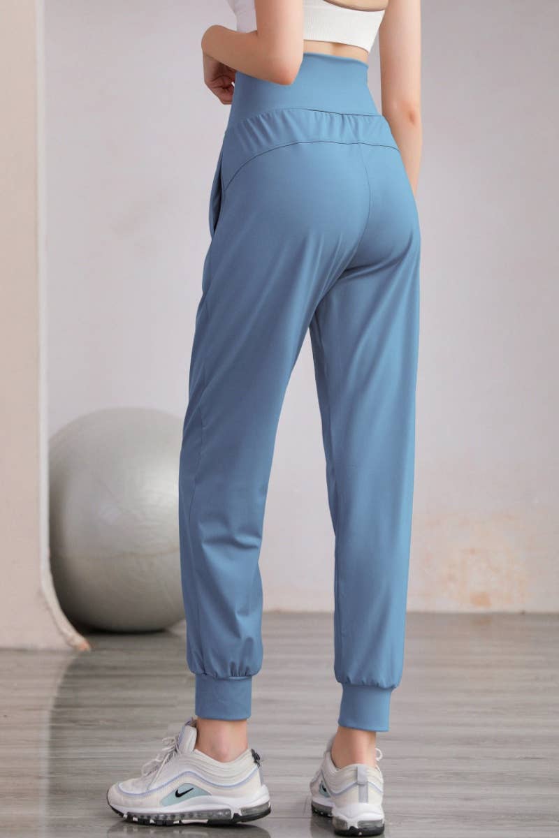 CWBMP0192_LOOSE HIGH-WAISTED YOGA EXERCISE HARUN LEG PANTS