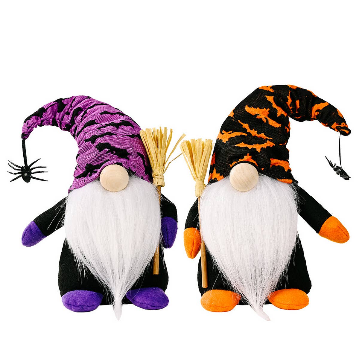 HALLOWEEN BROOM SPIDER RUDOLPH ORNAMENT