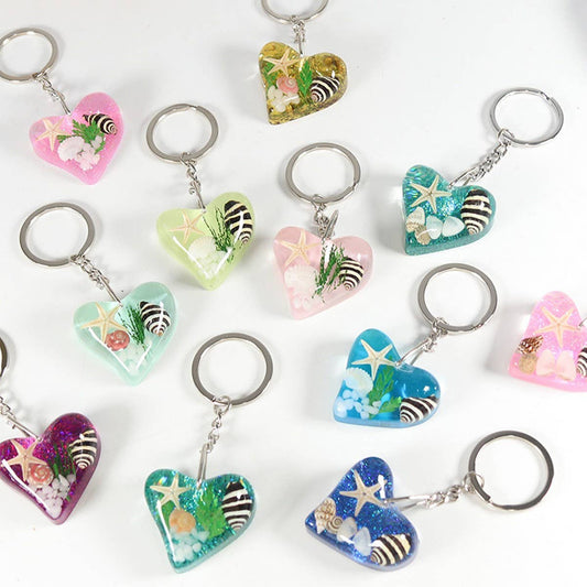 NEW OCEAN SERIES METAL CAR KEYCHAIN PENDANT