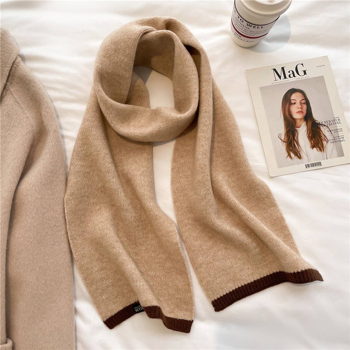 SOLID COLOR COMMUTER ALL-MATCH WARM SCARF_CWASC0976