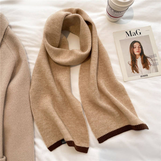 SOLID COLOR COMMUTER ALL-MATCH WARM SCARF_CWASC0976