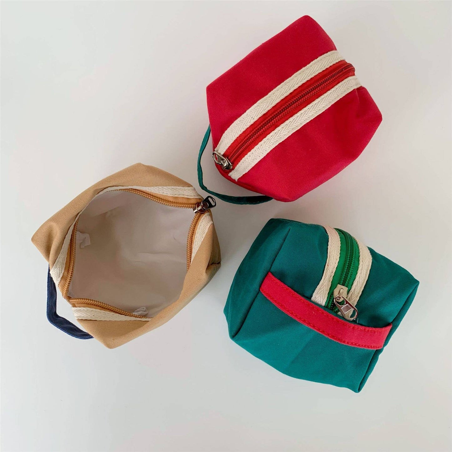 Canvas storage small cosmetic bag