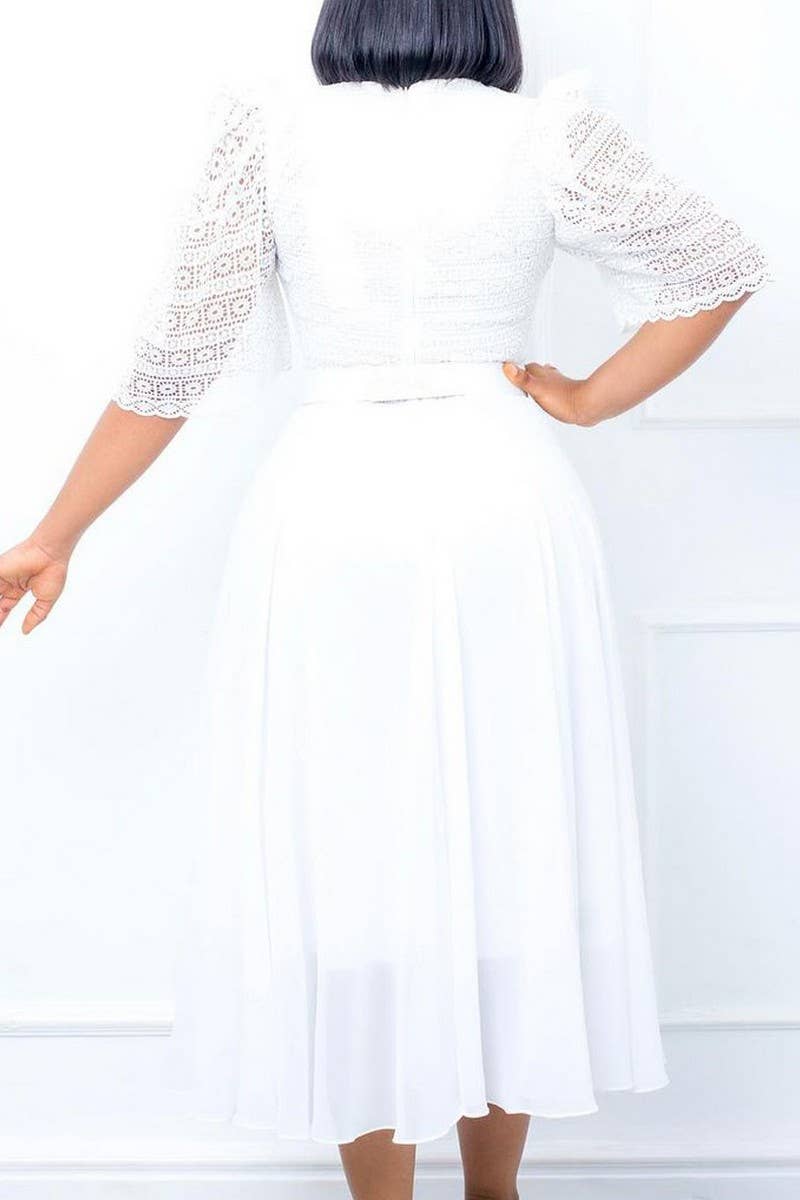 CWDMD1727_PLUS SIZE BELTED LONG DRESS