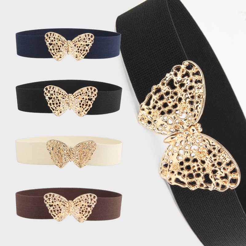 Fashionable and versatile Butterfly stretch belt