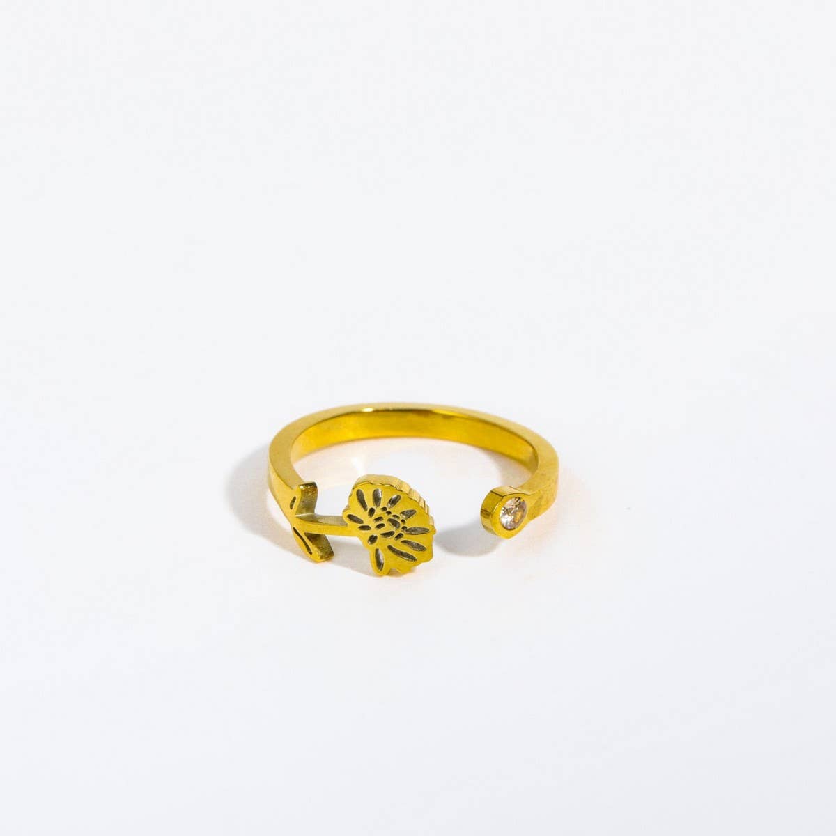 December Colored Zirconia Open Ring