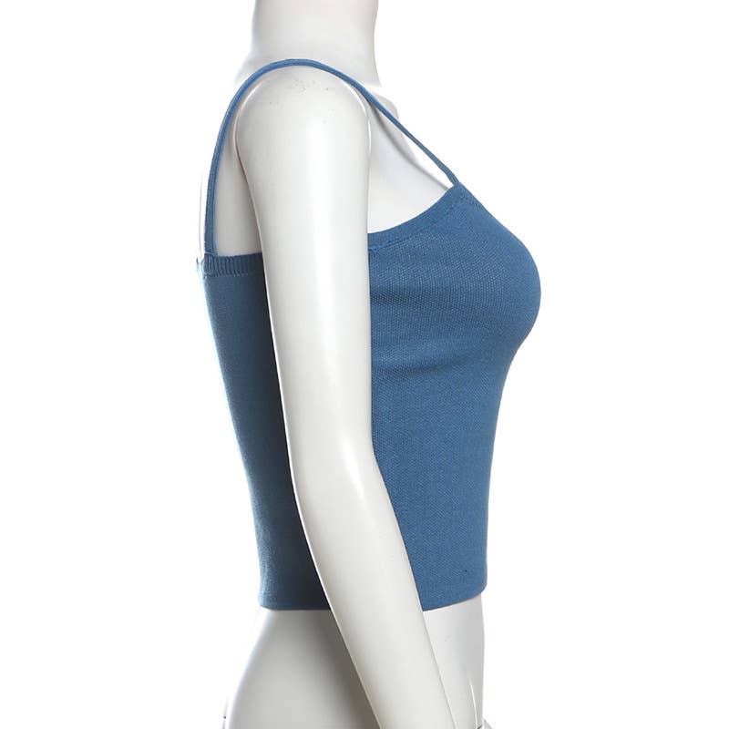 Comfy Sexy Floral Knit Crop Cami Top