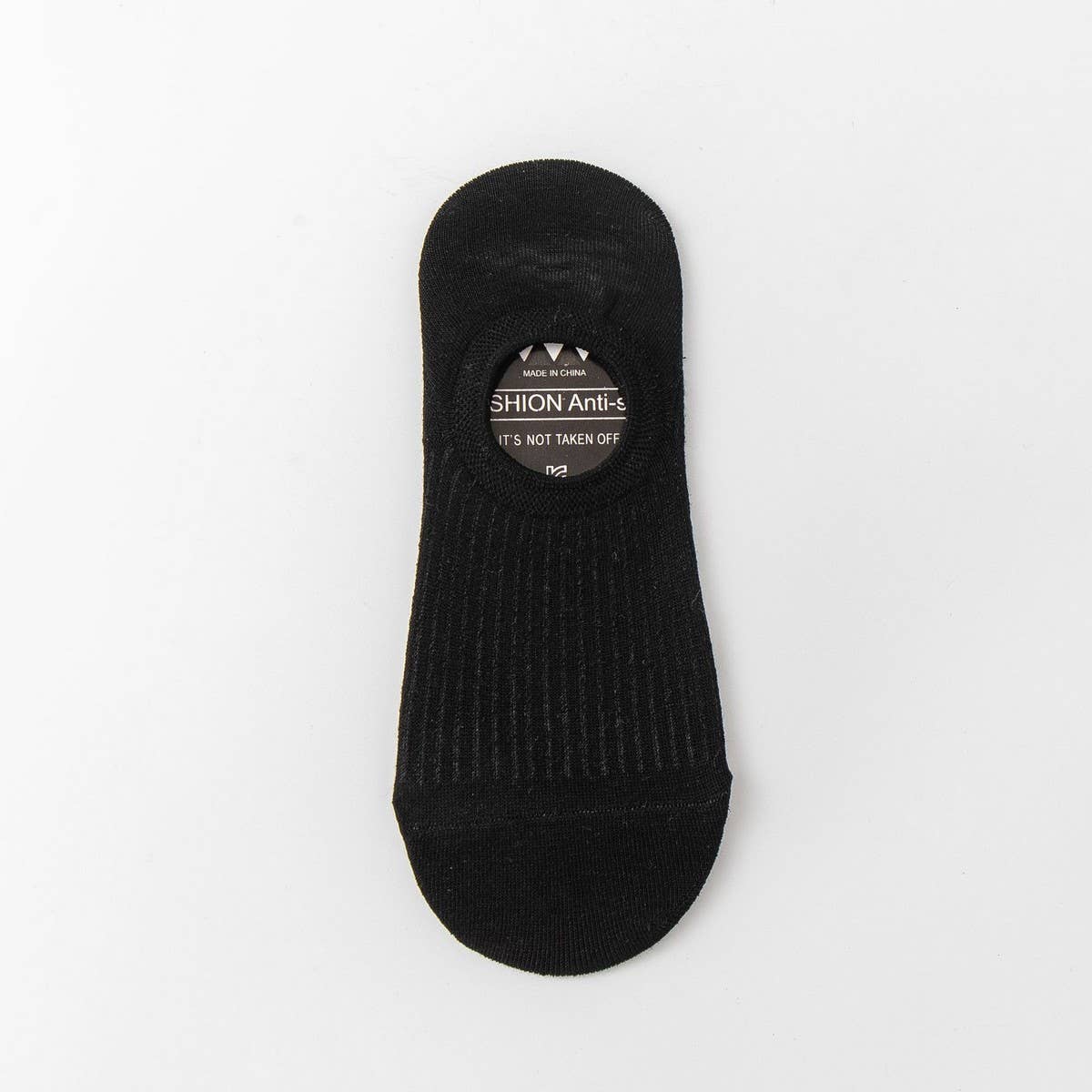 ALL-MATCH SOLID COLOR SILICONE BOAT SOCKS FOR MEN_CWMS2033