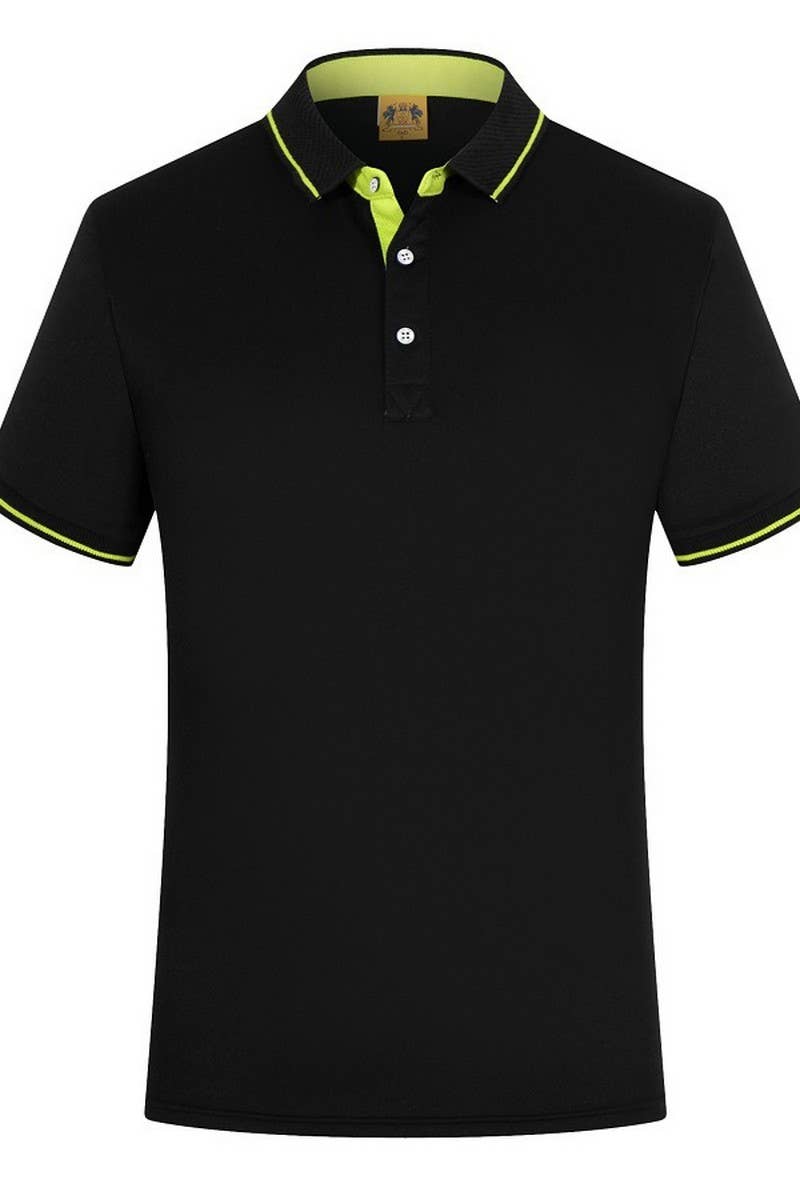 CWTBLS02428_SOLID COLOR BUSINESS COLLARED POLO T-SHIRT